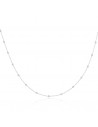 Collar c/bolitas finas 2mm x 45cm Ag