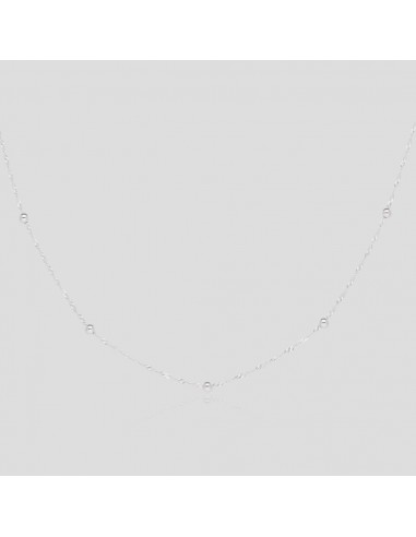 Collar con singapur y bolitas x 45 cm