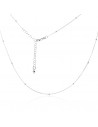 Collar fino c/bolitas 1.80mm x 42cm mas extencion