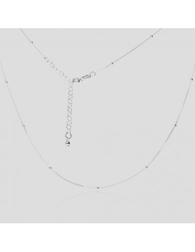 Collar fino c/bolitas 1.80mm x 42cm...