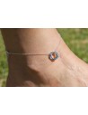 Tobille con 2 aros pasantes