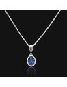 Conj. dije oval azul
