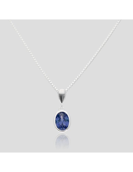 Conj. dije oval azul