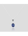 Conj. dije oval azul