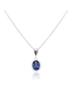 Conj. dije oval azul