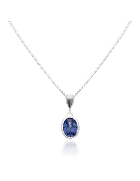 Conj. dije oval azul