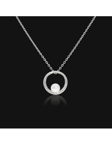 Collar minimalista c/perla cultivada...