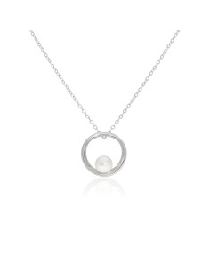 Collar minimalista c/perla...
