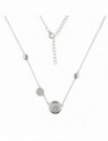 Collar c/redondo nacar y piedra
