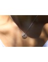 Conj. con dijes corazones rodinado