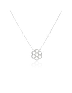 Collar c/dije flor de aros...