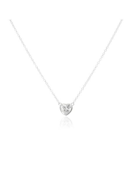 Collar dije corazon c/zc