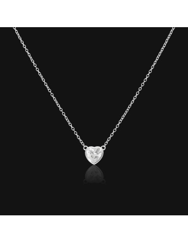 Collar dije corazon c/zc