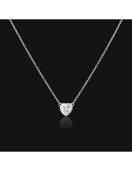 Collar dije corazon c/zc