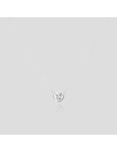 Collar dije corazon c/zc