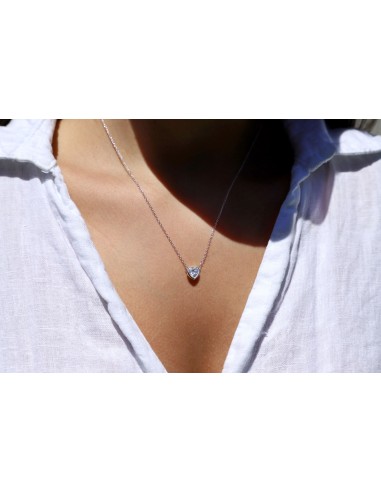 Collar dije corazon c/zc