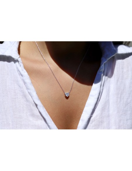 Collar dije corazon c/zc