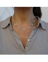 Collar c/11 perlas de rio 5.5mm rodinado