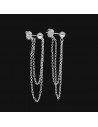 Tor. bolita 4mm cuelgan 2 largos cadenas 44mm