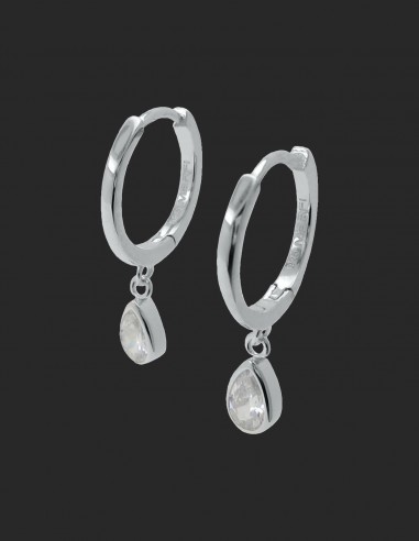 Tor. aro 13mm c/zc lagrima colgante