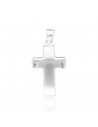 Cruz arenada con bordes lisos 25x17mm