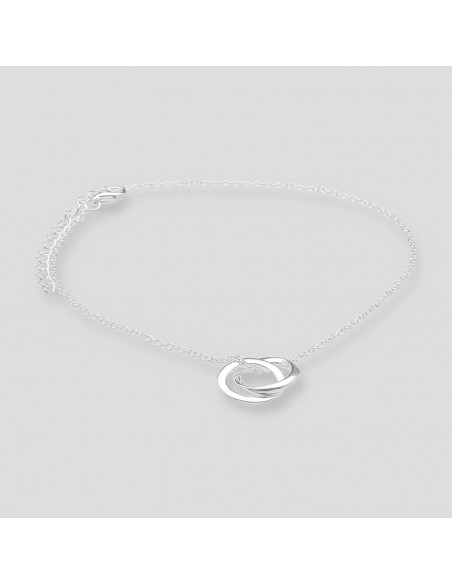 Tobille con 2 aros pasantes