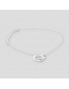 Tobille con 2 aros pasantes