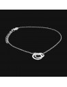 Tobille con 2 aros pasantes