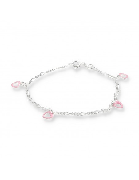 Pul. corazones rosados 16cm