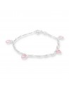 Pul. corazones rosados 16cm
