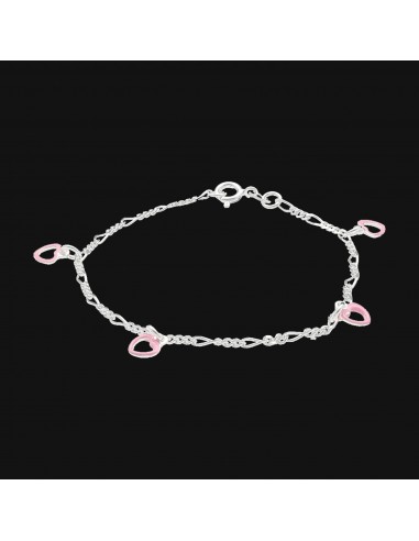 Pul. corazones rosados 16cm