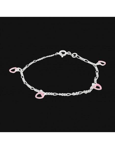 Pul. corazones rosados 16cm