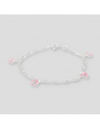 Pul. corazones rosados 16cm