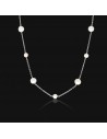 Collar perlas de cultivo de rio rod.7.5 x 5.3  2 tamaños x 45 cm