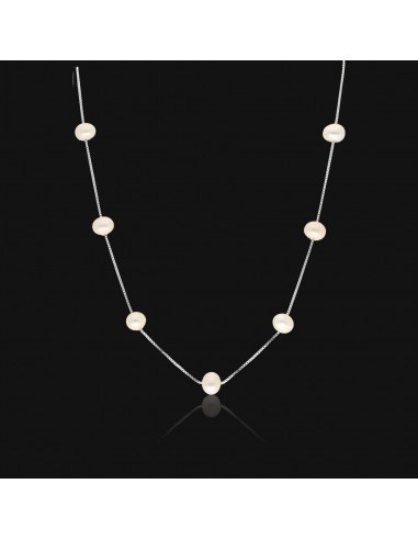 Collar perlas de cultivo de rio 6mm...