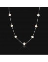 Collar perlas de cultivo de rio 6mm veneciana rodinado
