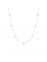 Collar perlas de cultivo de rio 6mm veneciana rodinado