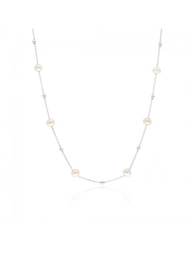 Collar corb. c/perlas de rio 5.5-6 mm...