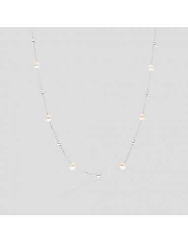 Collar corb. c/perlas de rio 5.5-6 mm...