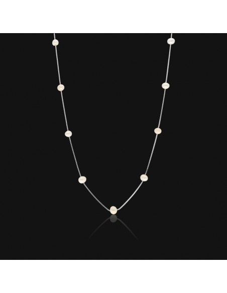 Collar perlas de cultivo de rio 5.5mm veneciana X 45 CM