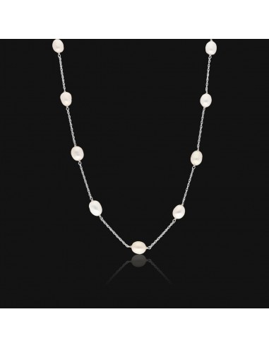 Collar c/11 perlas cultivo de rio 7.2mm