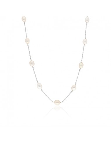 Collar c/11 perlas cultivo de rio 7.2mm