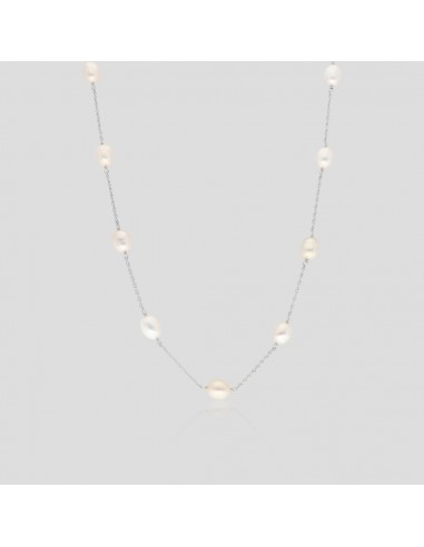 Collar c/11 perlas cultivo de rio 7.2mm