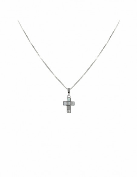 Conj. cruz c/nacar 17mm x 12mm