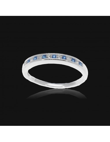 An. fino 1/2 sinfin azul y blanco