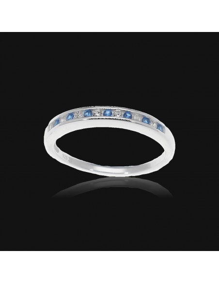 An. fino 1/2 sinfin azul y blanco