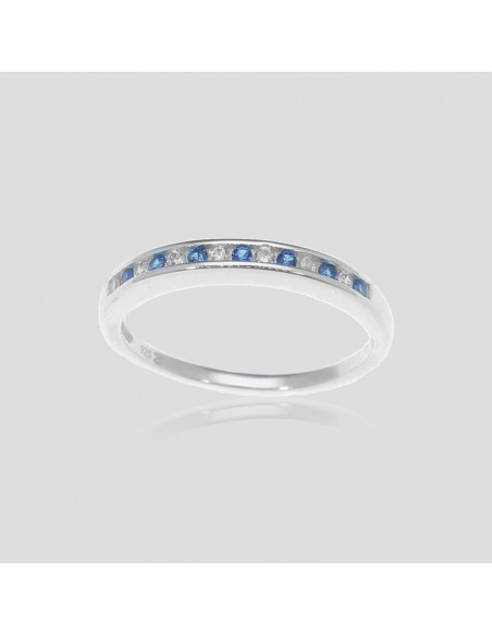An. fino 1/2 sinfin azul y blanco