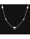 Collar perlas de cultivo de rio 5.5 mm zc eng/ing rodinado