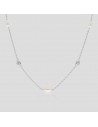 Collar perlas de cultivo de rio 5.5 mm zc eng/ing rodinado