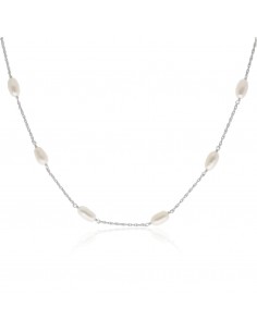 Collar c/11 perlas de rio...